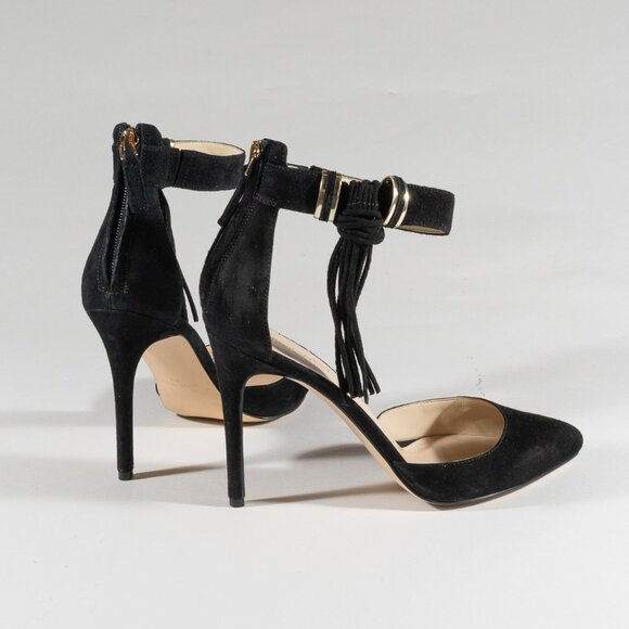 Nine West Black Suede Everafter Pointed Heels, Size 8M - Picture 3 of 5